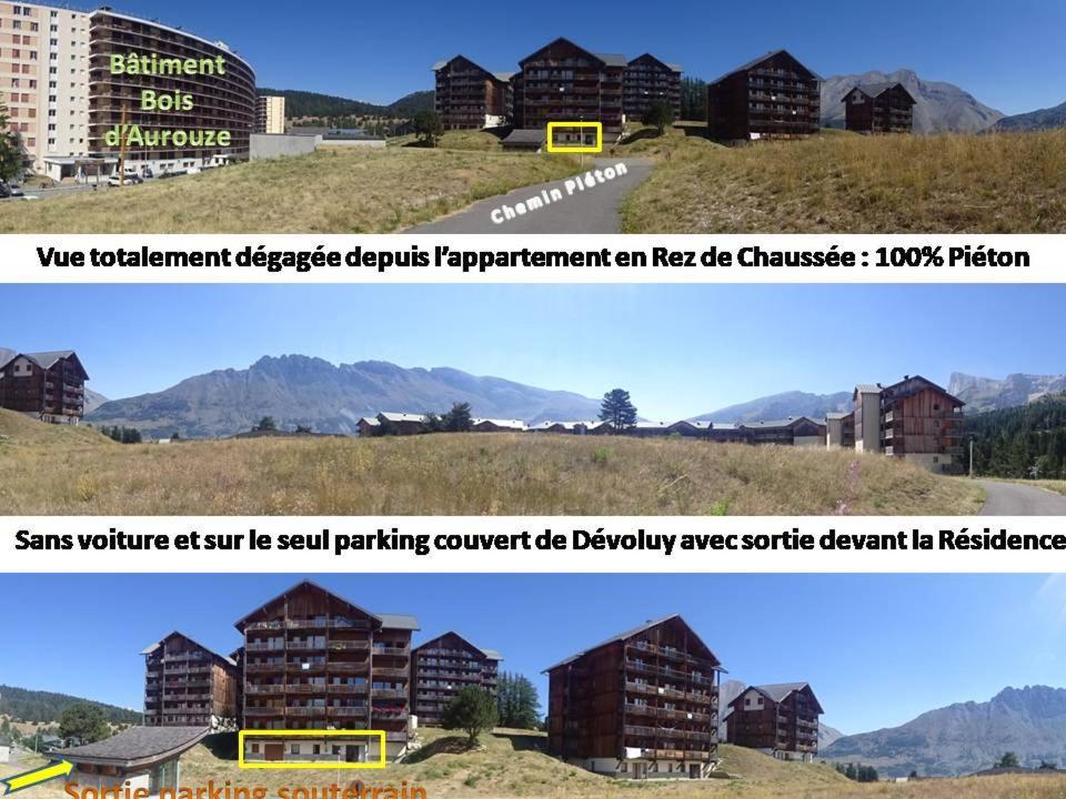 Appartement 8-10 Personnes Superdevoluy Hautes Alpes Rez De Chaussee Vue Panoramique 3 Chambres Saint-Étienne-en-Dévoluy Dış mekan fotoğraf